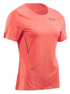 CEP Run Shirt Short Funktionsshirt Damen coral