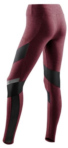 Rückansicht von CEP Training 7/8-Tights Damen cardio cherry melange