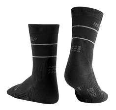 Rückansicht von CEP Reflective Mid Cut Laufsocken Damen black