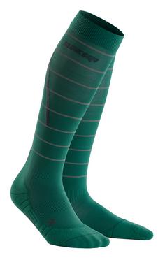 CEP Reflective Laufsocken Damen green