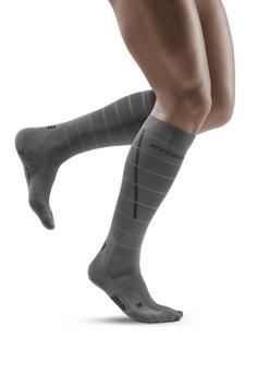 Rückansicht von CEP Reflective Laufsocken Herren grey