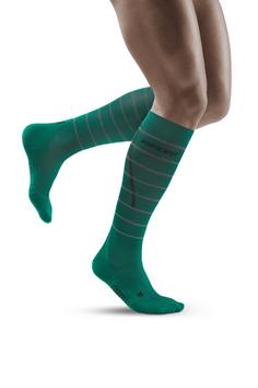 Rückansicht von CEP Reflective Laufsocken Herren green