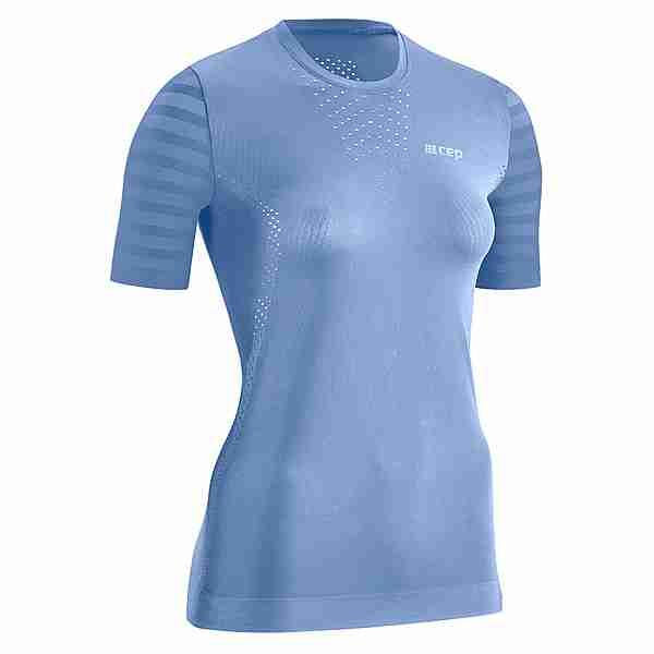 CEP Run Ultralight Shirt Short Funktionsshirt Damen sky