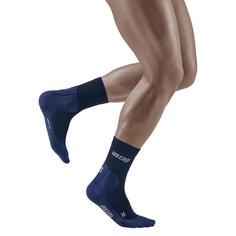 Rückansicht von CEP Cold Weather Mid Cut Laufsocken Herren purple