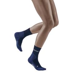 Rückansicht von CEP Cold Weather Mid Cut Laufsocken Damen navy