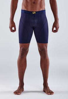 Rückansicht von Skins S5 Powershorts Tights Herren navy blue