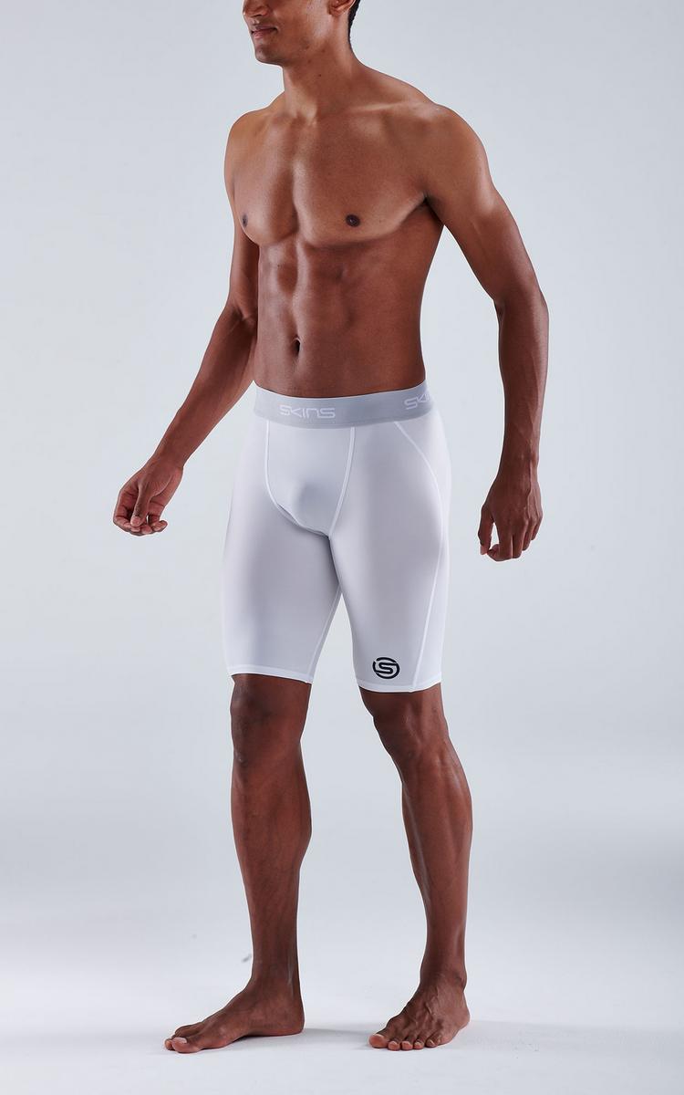 Skins Skins S1 Half tights Tights Herren - white - 2 | SportScheck