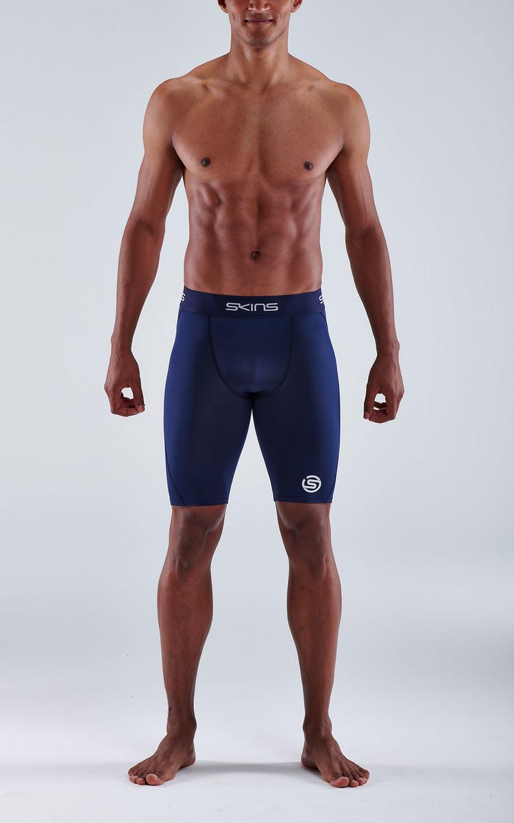 Skins Skins S1 Half tights Tights Herren - navy blue - 1 | SportScheck