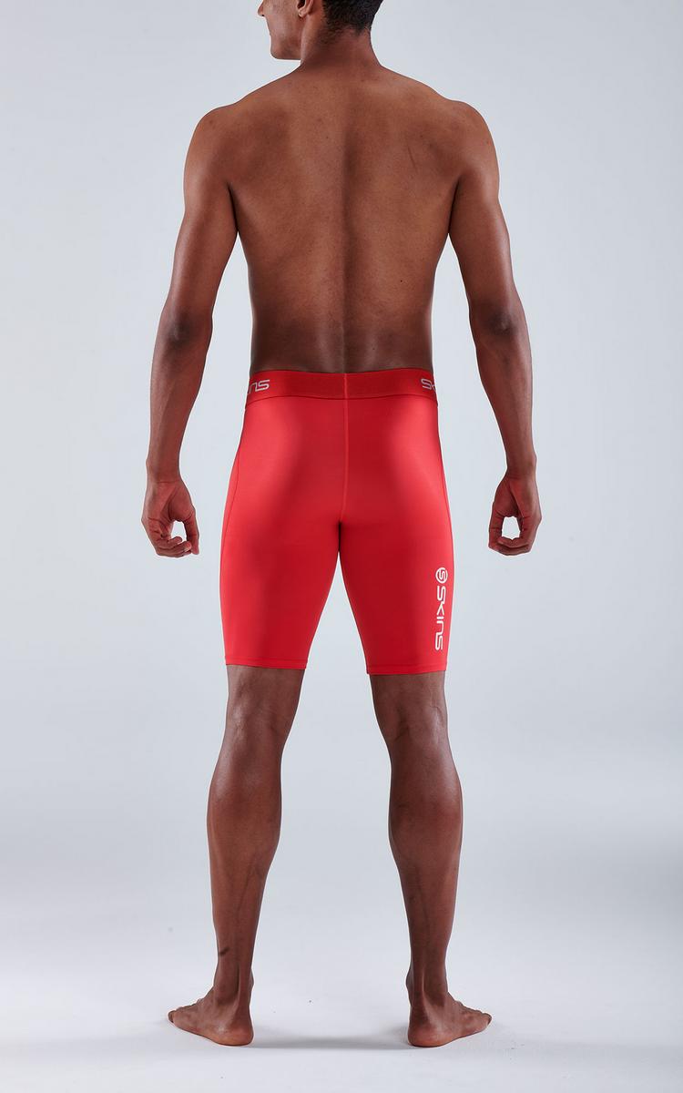 Skins Skins S1 Half tights Tights Herren - red - 4 | SportScheck