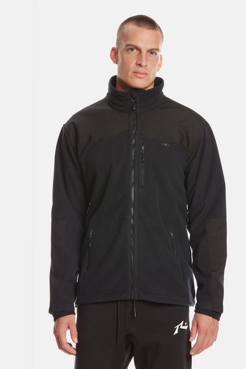 Rückansicht von Jeff Green Aron Fleecejacke Herren Black