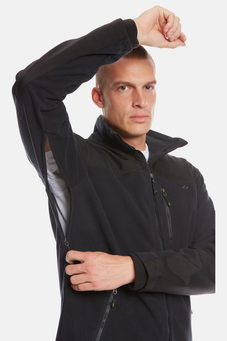 Jeff Green Jeff Green Aron Fleecejacke Herren - Black - 5 | SportScheck