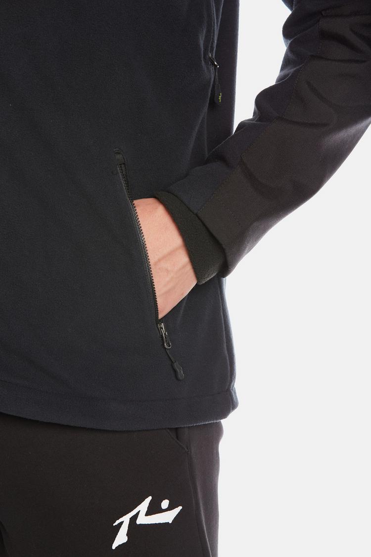 Jeff Green Jeff Green Aron Fleecejacke Herren - Black - 6 | SportScheck