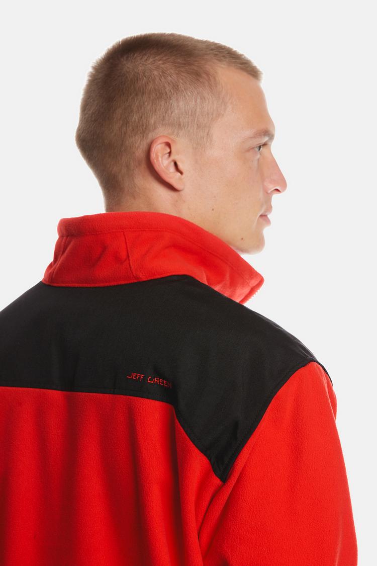 Jeff Green Jeff Green Aron Fleecejacke Herren - Red - 4 | SportScheck