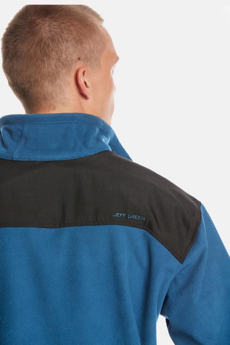 Jeff Green Jeff Green Aron Fleecejacke Herren - Jeans Blue - 4 | SportScheck