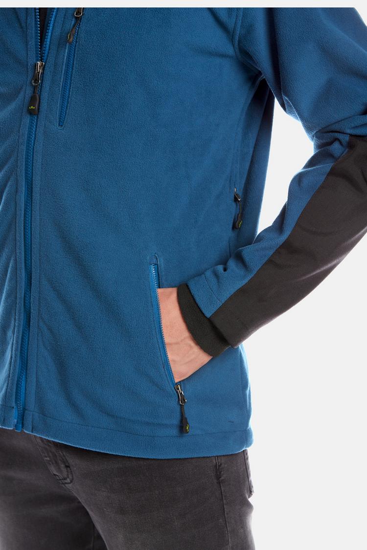 Jeff Green Jeff Green Aron Fleecejacke Herren - Jeans Blue - 6 | SportScheck