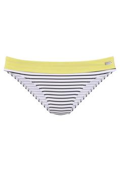 VENICE BEACH Bikini-Hose Bikini Hose Damen schwarz-wei&szlig;-limette