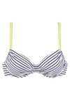 VENICE BEACH B&uuml;gel-Bikini-Top Bikini Oberteil Damen - schwarz-wei&szlig;-limette