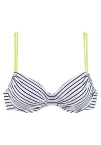 VENICE BEACH B&uuml;gel-Bikini-Top Bikini Oberteil Damen - schwarz-wei&szlig;-limette