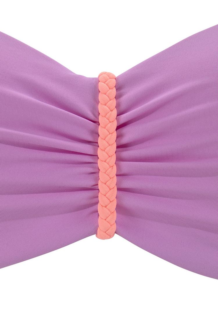 VENICE BEACH VENICE BEACH B&uuml;gel-Bandeau-Bikini-Top Bikini Oberteil Damen - lila - 0 | SportScheck