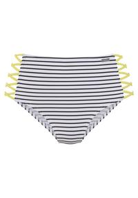 VENICE BEACH Highwaist-Bikini-Hose Bikini Hose Damen - schwarz-wei&szlig;-limette