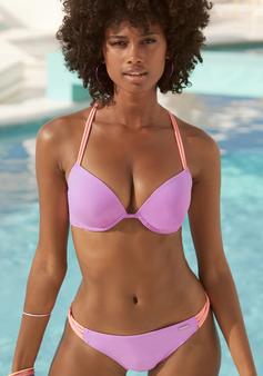 Rückansicht von VENICE BEACH Push-Up-Bikini-Top Bikini Oberteil Damen lila