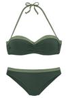 JETTE B&uuml;gel-Bandeau-Bikini Bikini Set Damen - oliv
