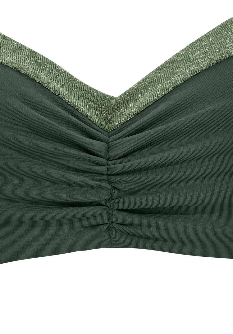 JETTE JETTE B&uuml;gel-Bandeau-Bikini Bikini Set Damen - oliv - 0 | SportScheck