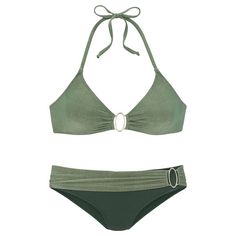 Jette Joop Triangel-Bikini Bikini Set Damen oliv