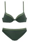 JETTE Push-Up-Bikini Bikini Set Damen - oliv