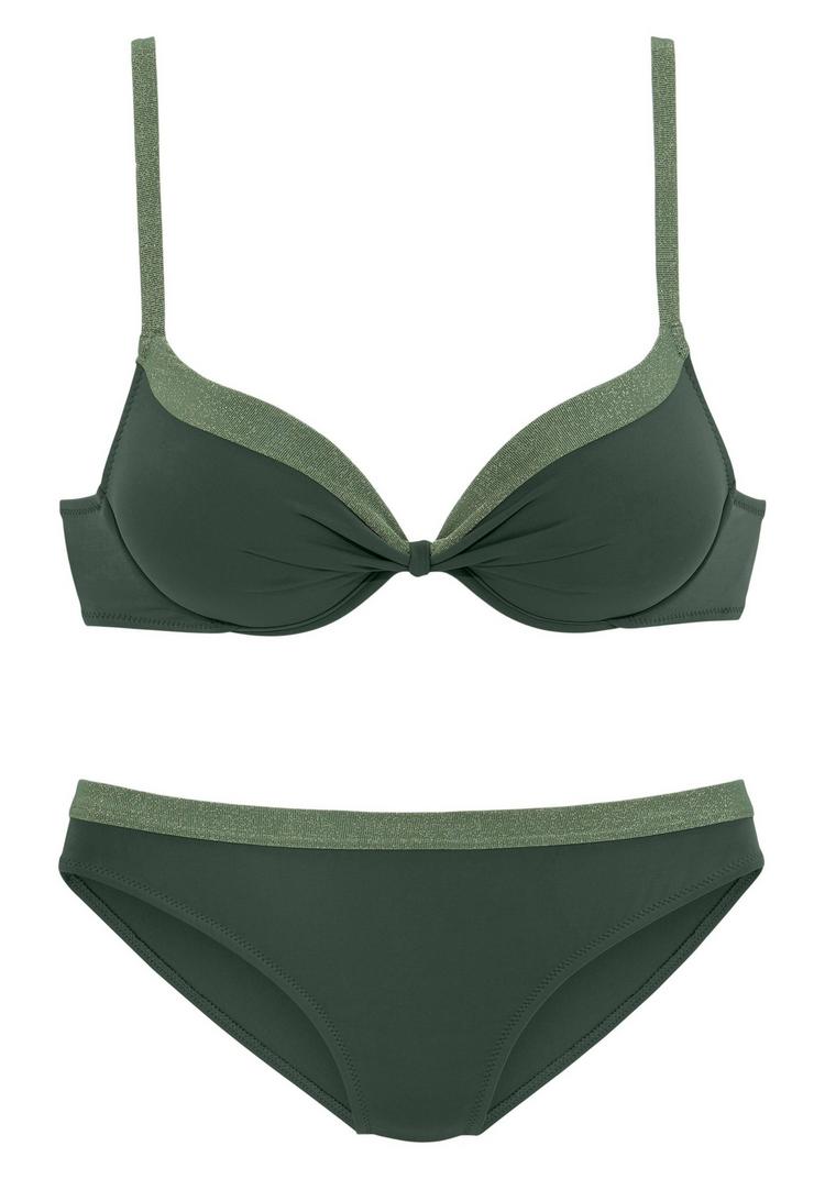JETTE JETTE Push-Up-Bikini Bikini Set Damen - oliv - 0 | SportScheck