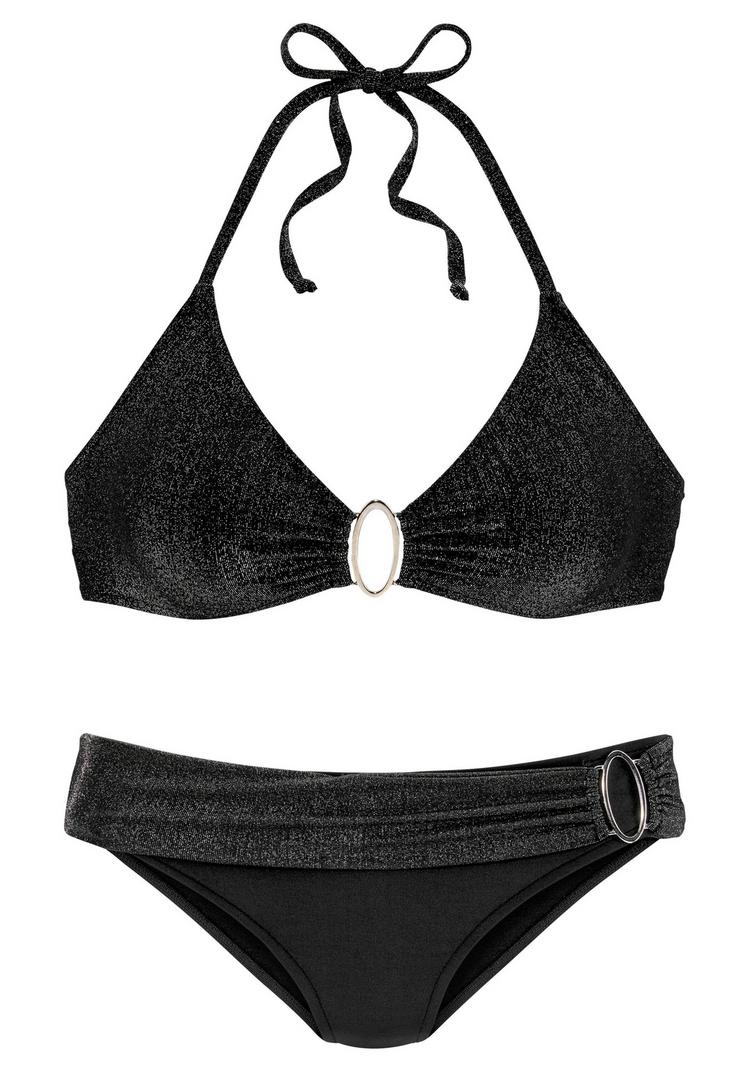 JETTE JETTE Triangel-Bikini Bikini Set Damen - schwarz - 0 | SportScheck