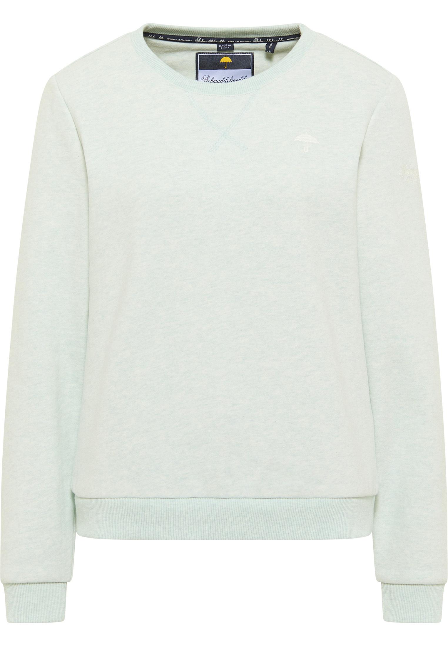 Schmuddelwedda Strickpullover Damen Rauchmint Melange