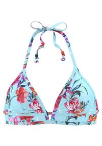 sunseeker Triangel-Bikini-Top Bikini Oberteil Damen - hellblau-bedruckt