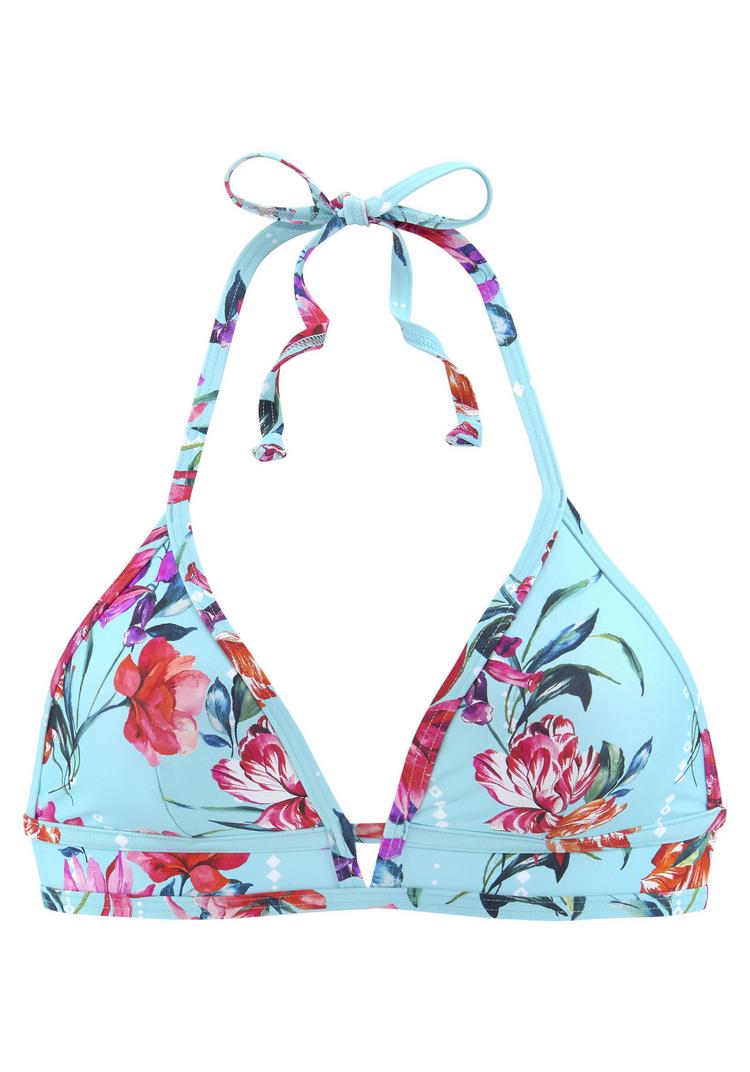 sunseeker sunseeker Triangel-Bikini-Top Bikini Oberteil Damen - hellblau-bedruckt - 0 | SportScheck