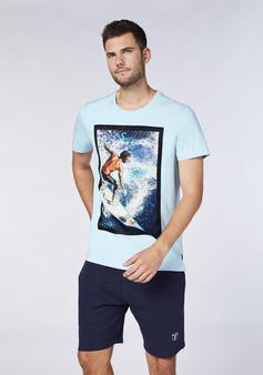 Rückansicht von Chiemsee T-Shirt T-Shirt Herren Sky Blue