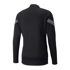 Rückansicht von PUMA teamFINAL Training Jacke Trainingsjacke Herren schwarzgrausilber