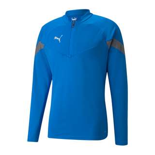 PUMA teamFINAL Training 1/4 Zip Sweatshirt Funktionssweatshirt Herren blaugrausilber