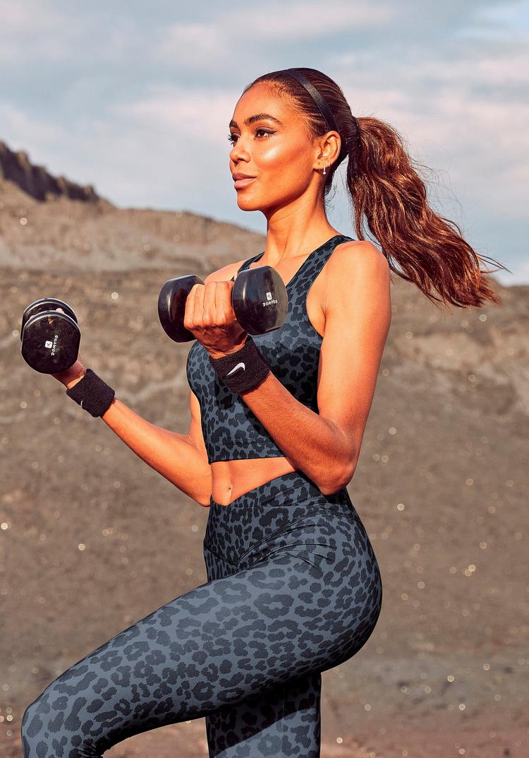 LASCANA Active LASCANA Active Caprileggings Tights Damen - leo-anthrazit - 4 | SportScheck