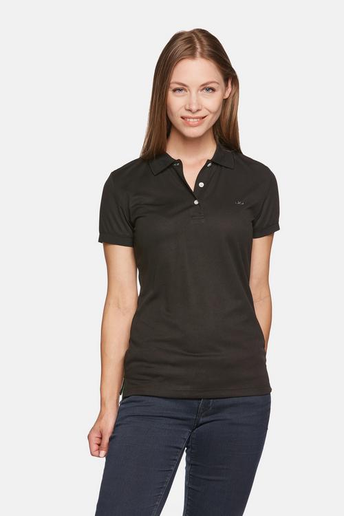 Rückansicht von Jeff Green Cadet Poloshirt Damen Black