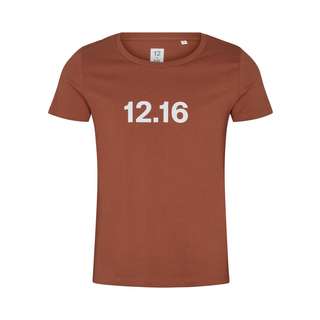 Twelvesixteen Tee Organic 12.16 logo Caramel T-Shirt lightbrown