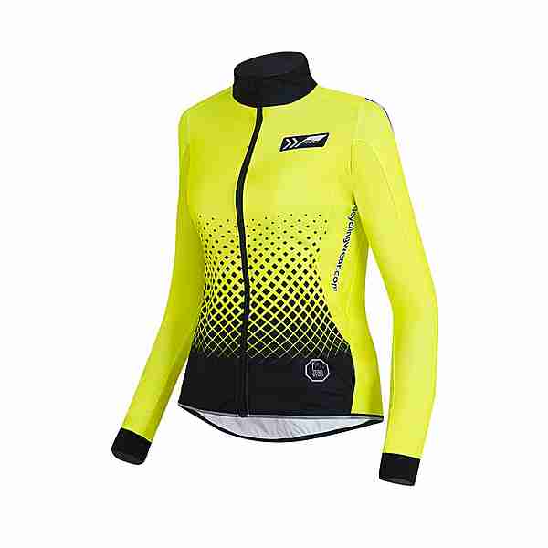 prolog cycling wear Outdoorjacke Damen Neongelb-schwarz