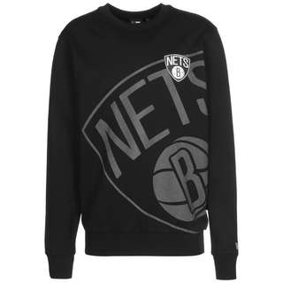 New Era NBA Brooklyn Nets Washed Graphic Sweatshirt Herren schwarz / weiß