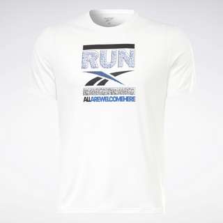 Reebok Running Graphic T-Shirt Laufshirt Herren White