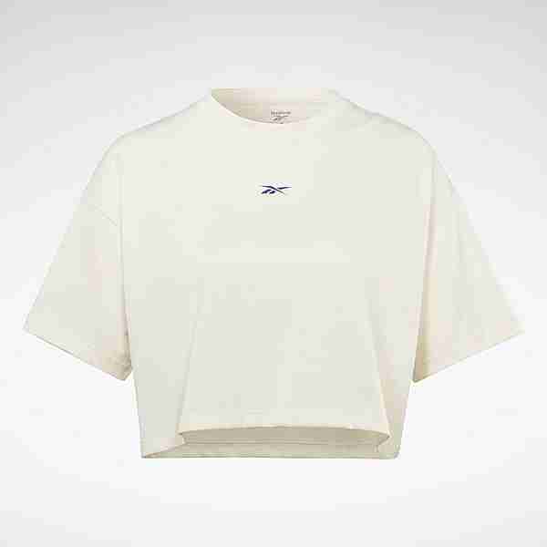 Reebok Les Mills® Crop T-Shirt Funktionsshirt Damen Weiß