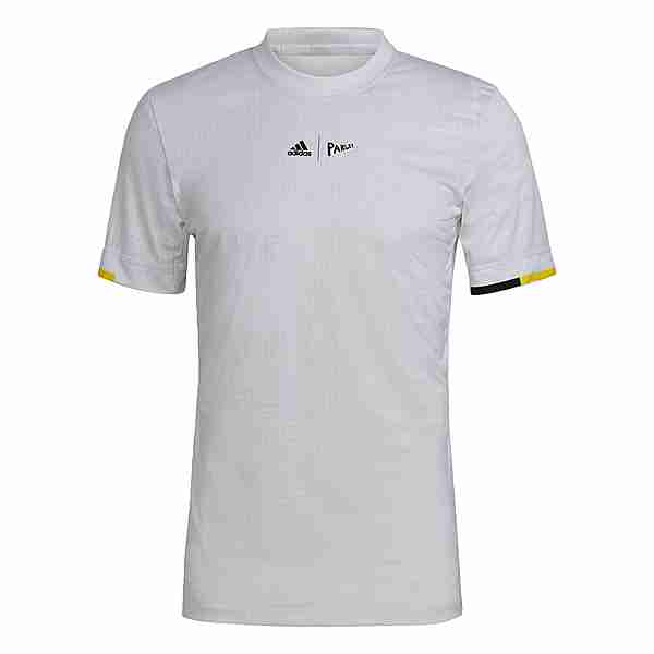 adidas Tennis London FreeLift T-Shirt T-Shirt Herren White / Impact Yellow