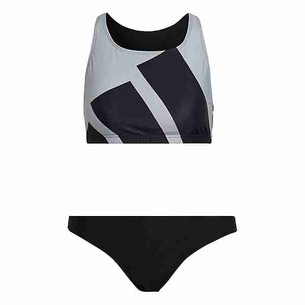 adidas Big Logo Graphic Bikini Bikini Set Damen Black / Halo Silver