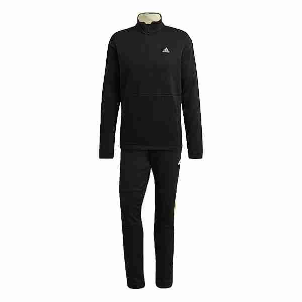 adidas 1/4 Zip Fleece Trainingsanzug Trainingsanzug Herren Black