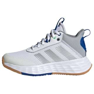 adidas Ownthegame 2.0 Basketballschuh Sneaker Kinder Cloud White / Silver Metallic / Royal Blue