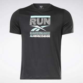 Reebok Running Graphic T-Shirt Laufshirt Herren Black