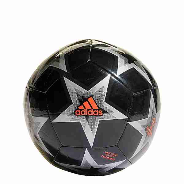 adidas UCL Club Void Ball Fußball Black / Solar Red / Silver Metallic